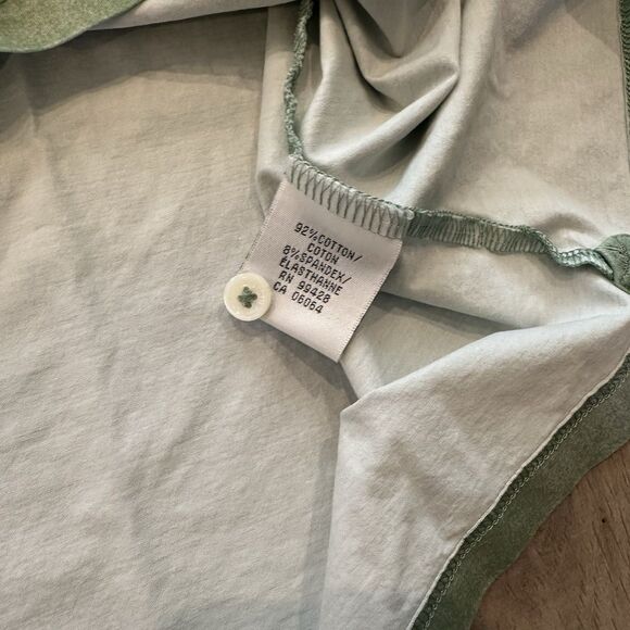 Bugatchi OooH Cotton Tech Polo Shirt Mens Medium Green 8-Way Stretch Golf - Picture 6 of 7